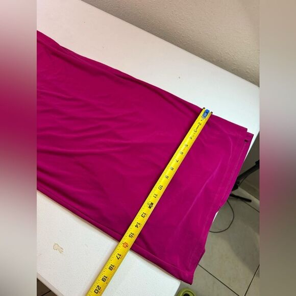 ✔️New Ralph Lauren Evening Pink Short Sleeve Off Shoulder Maxi Sheath Dress Sz 6 - Picture 5 of 11